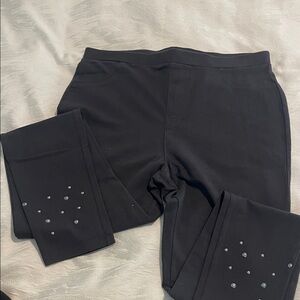 Style & Co. Black Cotton Leggings